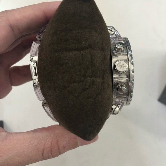 Michael Kors Watch Clear and Silver Hardware main image 5